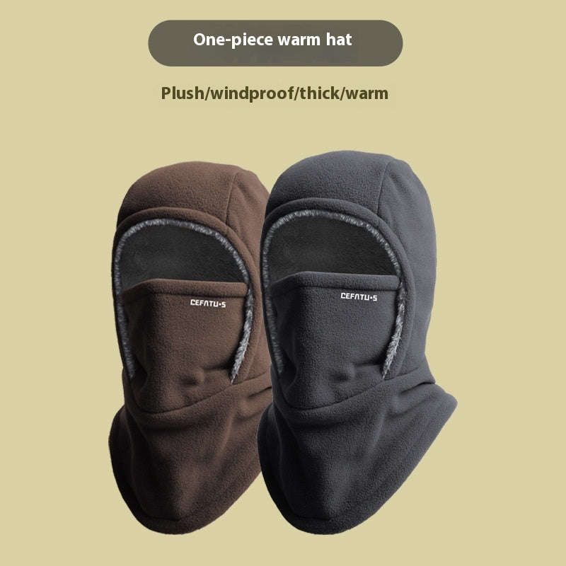 Thickened Fleece Winter Balaclava – Full Face & Neck Protection